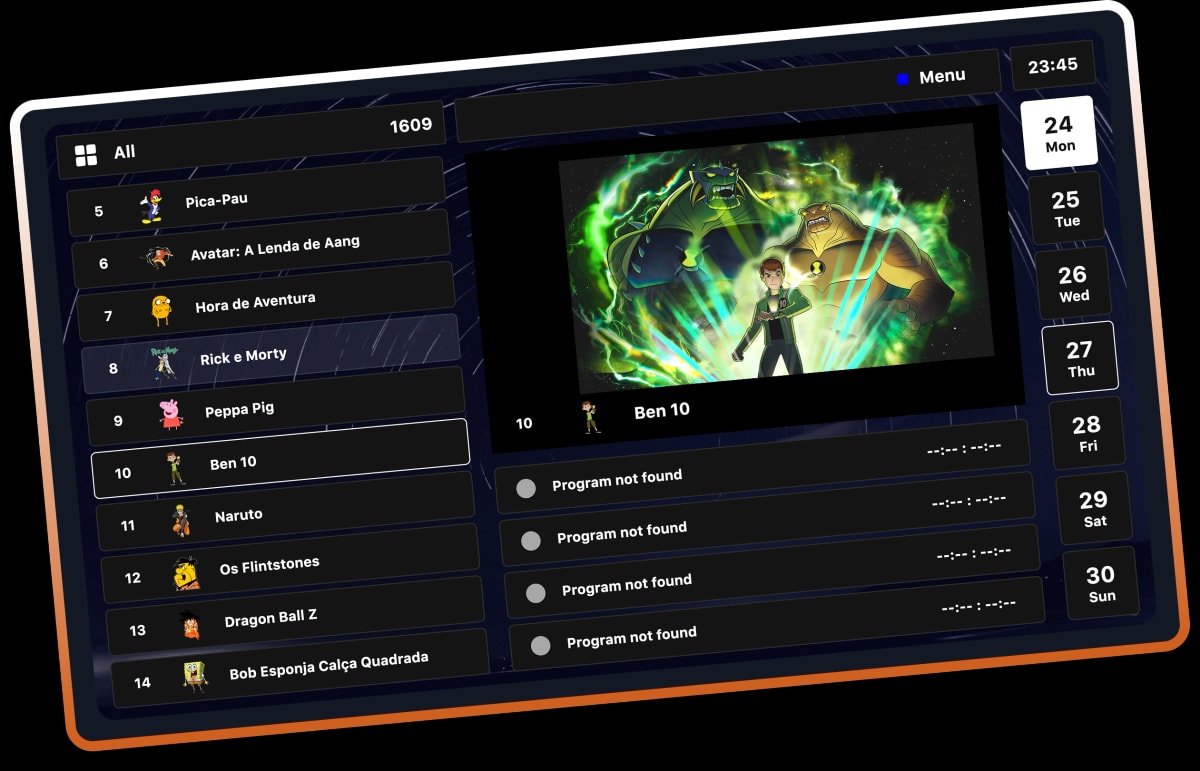 Xplayer channel guide